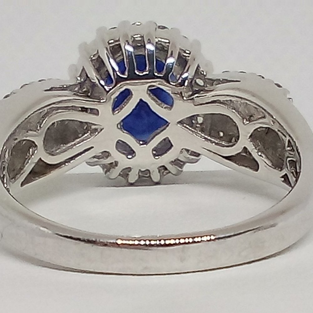gorgeous genuine blue sapphire ring! size 6 - Picture 6 of 9